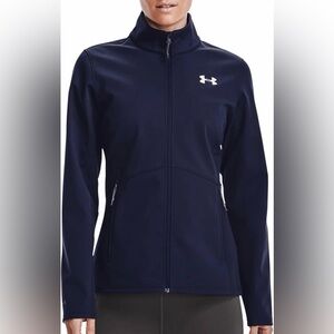 Under Armour ColdGear Infrared Shield Jacket Women's XS NWT Navy Full Zip
